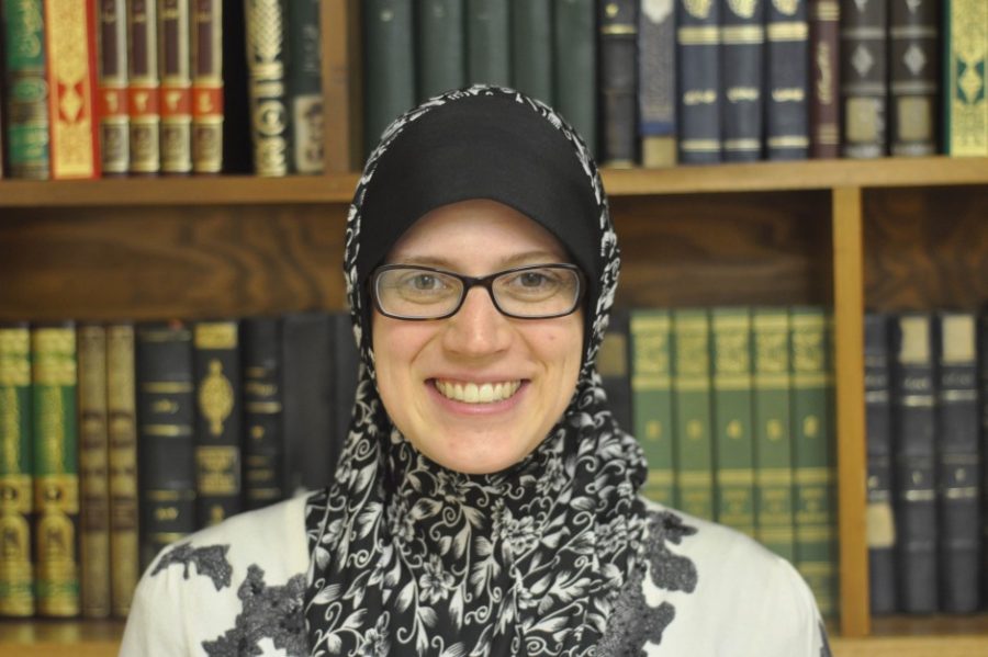 Anna Maidi, womens president of the Islamic Center and founder of the Openhearted Campaign, poses for a portrait. 