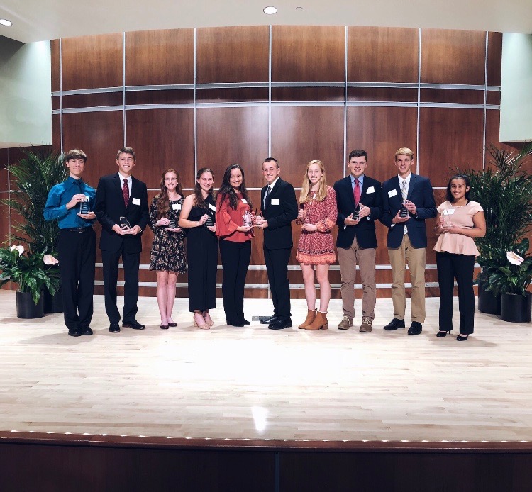 The top ten finalists for the Lilly Endowment scholarship were honored during a ceremony at Ivy Tech Community College in Bloomington 