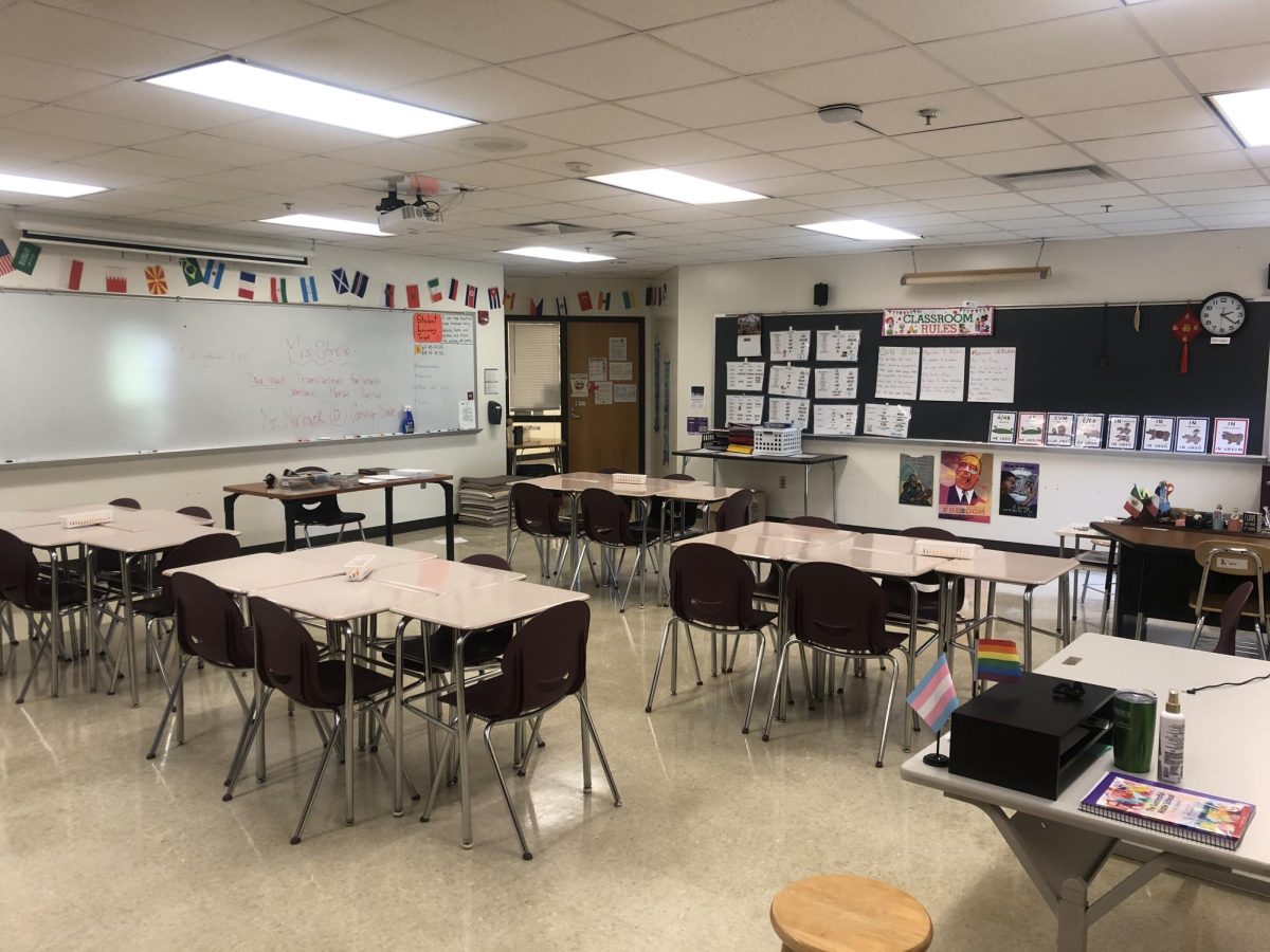 The latin classroom.